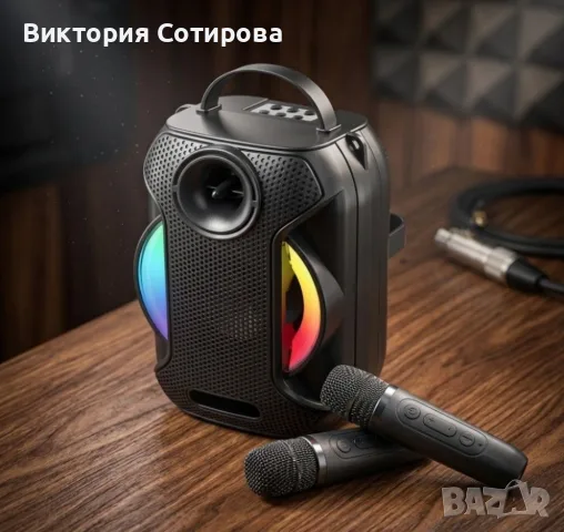 Преносима Bluetooth караоке колона 