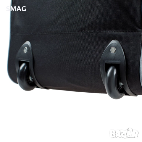 Пътна чанта сак с колелца 84L сива и черна_1223915, снимка 4 - Сакове - 52278174