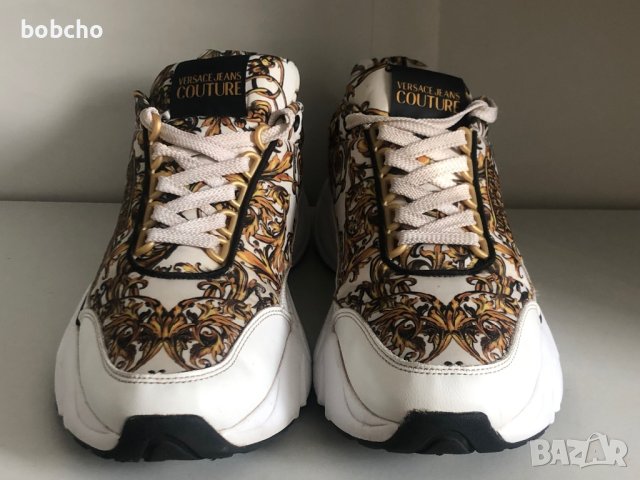 Versace Jeans Couture Printed Baroque Chunky Sneakers Black, снимка 4 - Ежедневни обувки - 42250543