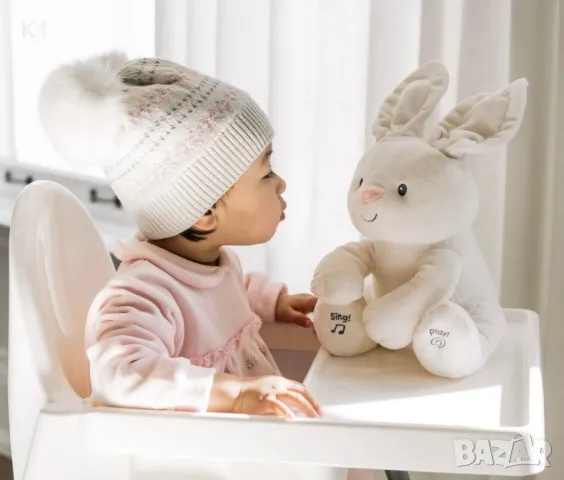 Плюшена дишаща играчка Кити/Видра/Зайче с музика и светлина, снимка 8 - Плюшени играчки - 49857867