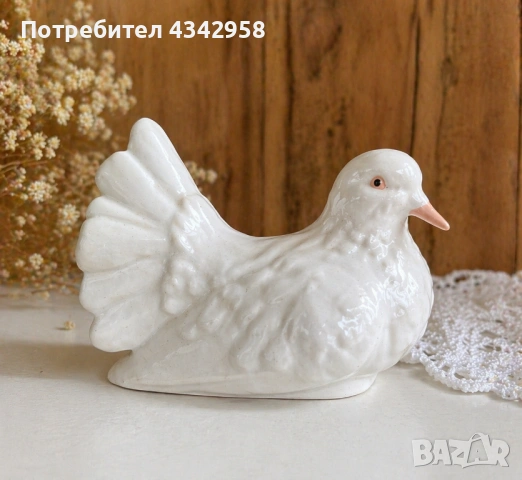 Винтажна порцеланова фигурка гълъб – Goebel, 1979 г., Германия  