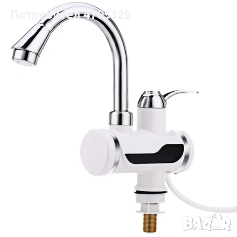 Смесител за вода с нагревател за мигновено загряване 3000W - ИЗБОР НА Вариант: За плот или За стена, снимка 2 - Аксесоари за кухня - 53126726