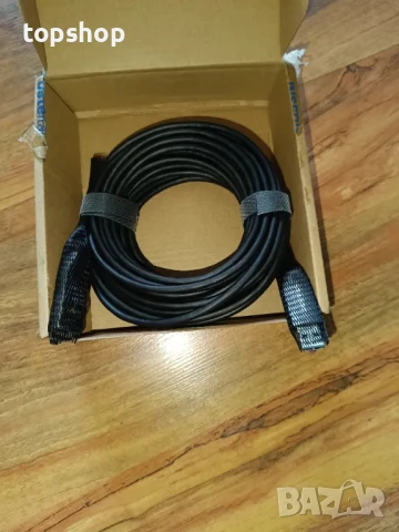 Кабел удължител 2.0, усилвател на сигнала, USB-A(м), USB-A(ж), 10m