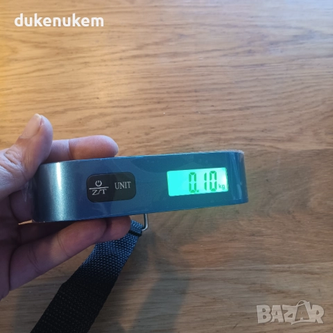 Дигитална везна за багаж до 50 кг, LCD дисплей, термометър, снимка 4 - Друга електроника - 52811949