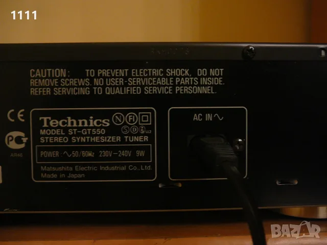 TECHNICS ST-GT550, снимка 11 - Ресийвъри, усилватели, смесителни пултове - 56275673