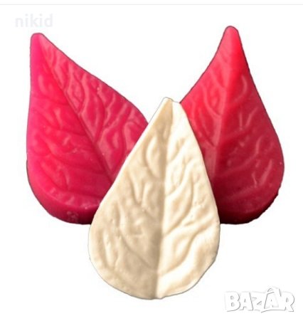 Остра какпа листенце листо силиконов молд вейнър фондан декор торта