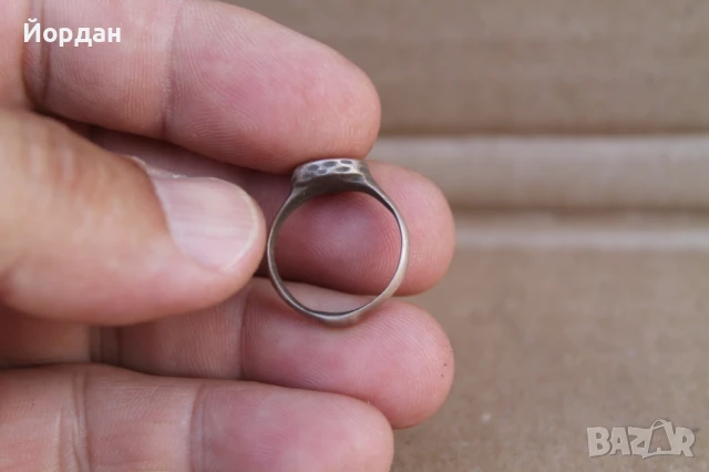 Стар Османски сребърен пръстен, снимка 4 - Пръстени - 51182353