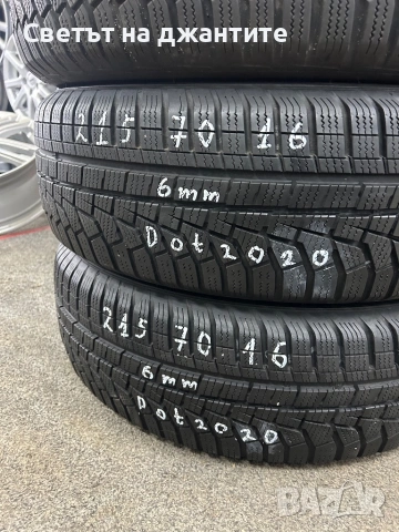 Гуми Зимни 215/70/16 Hankook 4 броя, снимка 3 - Гуми и джанти - 53302351