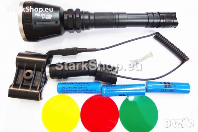  Мощен, водоустойчив ловен фенер, снимка 1 - Оборудване и аксесоари за оръжия - 30726655