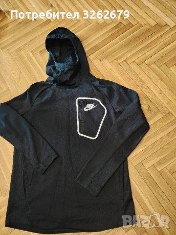 Nike fleece оригинален суичър размер L, снимка 5 - Спортни дрехи, екипи - 54251119