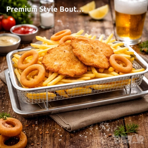 Кошница за печене с тава Cheffinger CF-FB35 - Еър Фрайър ефект за фурна, снимка 2 - Други стоки за дома - 53923545