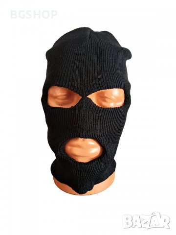 Балаклава зимна шапка очи - уста - Черна, снимка 3 - Спортна екипировка - 39752661