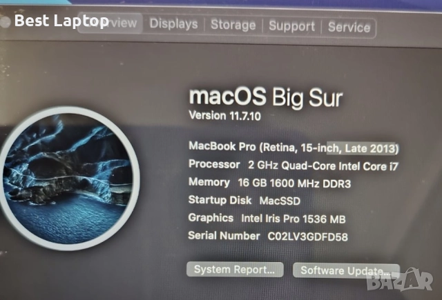 MacBook Pro 15.4” i7 16GB 512gb nVidia 750M, снимка 5 - Лаптопи за дома - 51861097