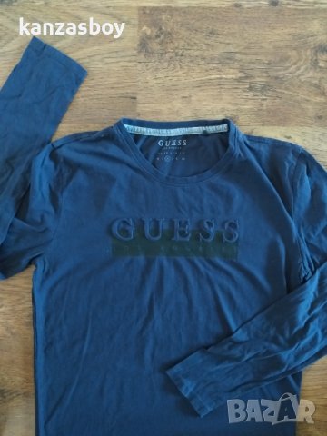 Guess Tee Shirt Manches Longues - страхотна мъжка блуза М, снимка 4 - Блузи - 44313794