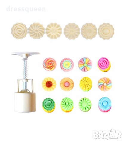 2899 ШПРИЦ ЗА СЛАДКИ С ШЕСТ ШАБЛОНА, снимка 5 - Аксесоари за кухня - 34266274