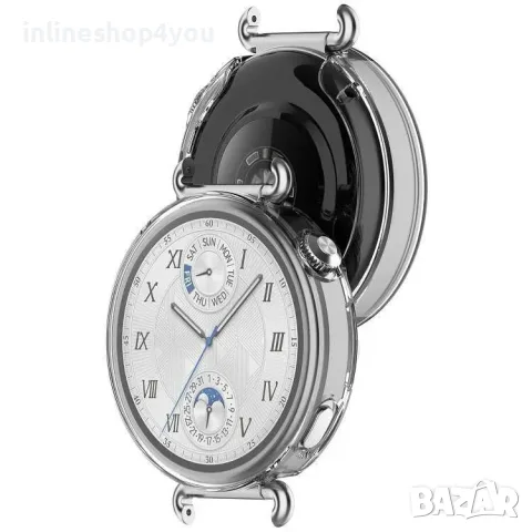 Силиконов Кейс 360° Градуса за часовник Huawei Watch GT7 41mm - Прозрачен, снимка 3 - Смарт часовници - 56105953