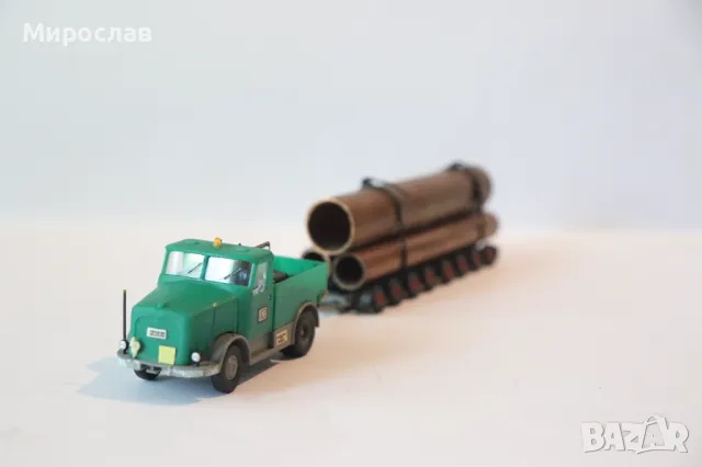 H0 1/87 KIBRI  KAELBLE TEЖКОТОВАРЕН ПРЕВОЗ РЕМАРКЕ МОДЕЛ КОЛИЧКА, снимка 4 - Колекции - 50362852