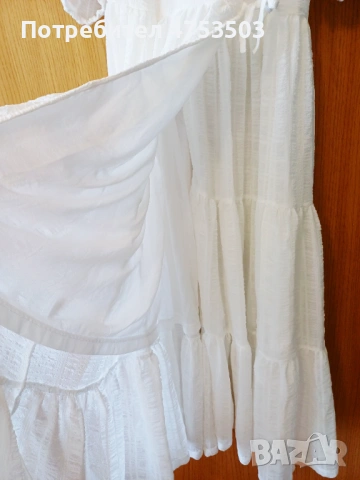 Monki бяла рокля М, снимка 5 - Рокли - 54342821