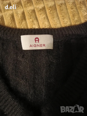 Aigner Original Size S 100% Кашмир , снимка 7 - Жилетки - 53230488