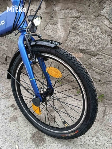 нов 20 цола електрически алуминиев велосипед с 7 скорости усилени капли чисто нов , снимка 5 - Велосипеди - 54223985