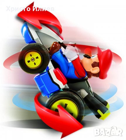 Nintendo Mario Kart 8 RC Супер Марио Кола с дистанционно, снимка 4 - Коли, камиони, мотори, писти - 39374921