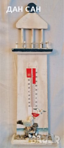 ретро висок термометър морски фар, снимка 1 - Пана - 31401312