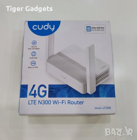 Cudy LT300 N300 4G LTE WiFi рутер Cat4 SIM карта, снимка 7 - Рутери - 54136053