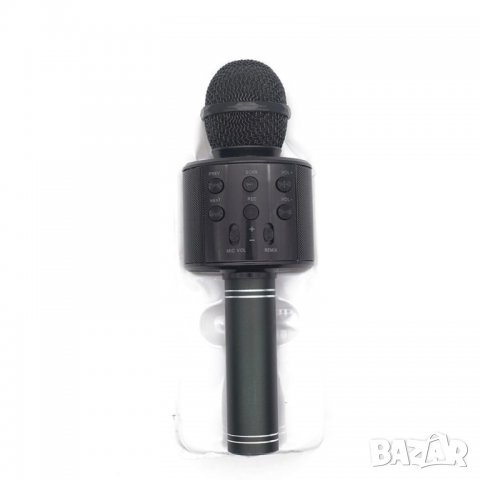 Безжичен Микрофон с Блутут и вградени тонколони WS-858, снимка 4 - Микрофони - 32200285