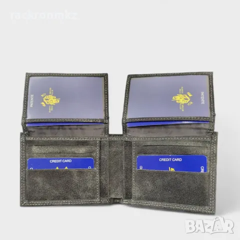 Мъжки портфейл POLO CLUB oт естествена кожа, снимка 6 - Портфейли, портмонета - 43267994