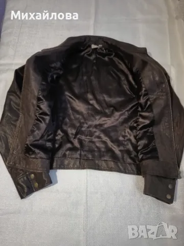 Kожено  яке от естествена кожа, снимка 3 - Якета - 49651416