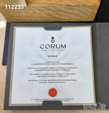 БАРТЕР Corum Admiral's Cup Split Seconds Chronograph, снимка 11 - Мъжки - 56058615