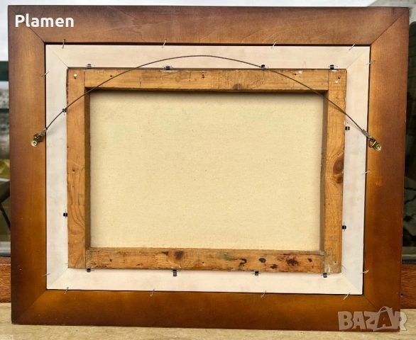 КАРТИНА МАСЛО НА ПЛАТНО ПОДПИСАНА И ДАТИРАНА, снимка 5 - Картини - 54068616