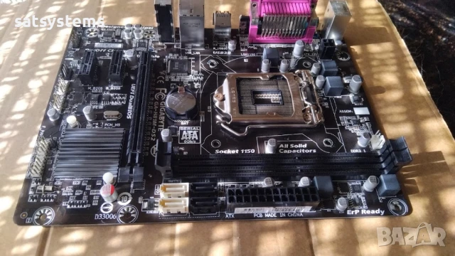 Дънна платка Gigabyte GA-H81M-DS2 Socket LGA1150, снимка 7 - Дънни платки - 50912299