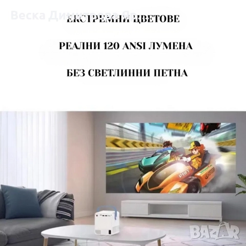 Smart Projector Q96 E300 – твоето лично кино във всеки дом, снимка 2 - Друга електроника - 52671364