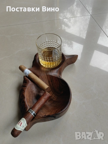 Арт пепелник за пури с място за чаша, снимка 7 - Декорация за дома - 52562095