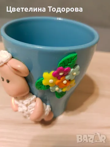 нова чаша с полимерна глина, снимка 2 - Ръчно изработени сувенири - 48979648