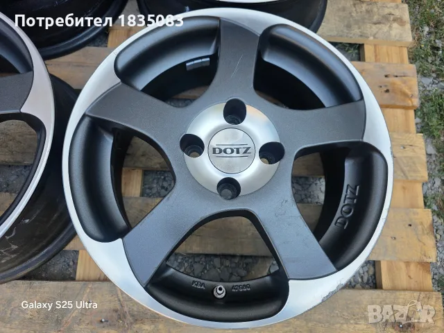 Лети джанти 15ки 4х100 Dotz, снимка 6 - Гуми и джанти - 55846382