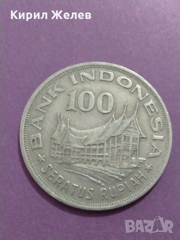 Монета - 100 рупий 1978 година Индонезия - за колекция - 18724, снимка 3 - Нумизматика и бонистика - 31159840