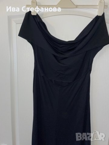    официялна черна еластична рокля с гол гръб-Ted Baker, снимка 9 - Рокли - 19917146