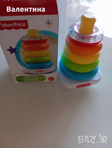 Fisher Price Пирамида Дъга, снимка 3 - Образователни игри - 51787989