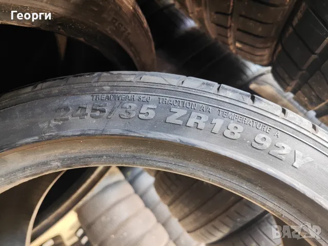 2бр.летни гуми 245/35/18 Kumho, снимка 4 - Гуми и джанти - 48812763