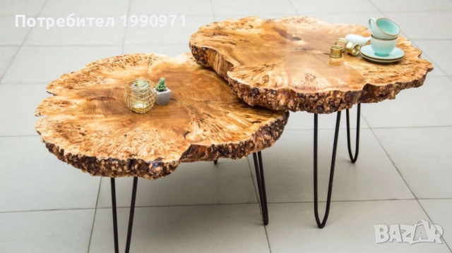 Маси от масив с жив ръб по ваш модел. Орех, дъб, бряст, туморна топола.топола, снимка 17 - Маси - 52471650