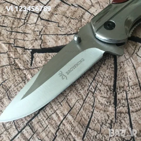 Browning ТВ 1474- Сгъваем автоматичен нож 102х228 мм , снимка 5 - Ножове - 53914173