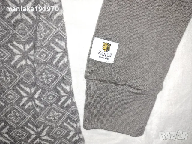 Janus (XL) мъжка термо блуза мерино 100% Merino Wool, снимка 3 - Спортни дрехи, екипи - 49070939