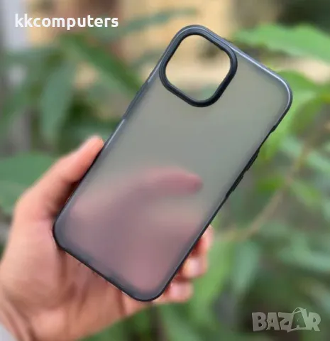 Калъф Wlons Акрилен Силикон Мат /Черна рамка/ за iPhone 15 Plus 6.7 Баркод : 3126670, снимка 2 - Калъфи, кейсове - 48159635