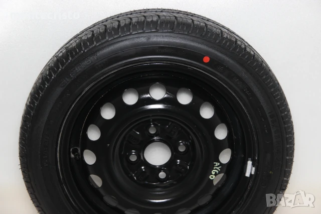 Резервна гума Toyota Aygo (2005-2012г.) 14 цола / 4x100 54.1, снимка 2 - Гуми и джанти - 50662617