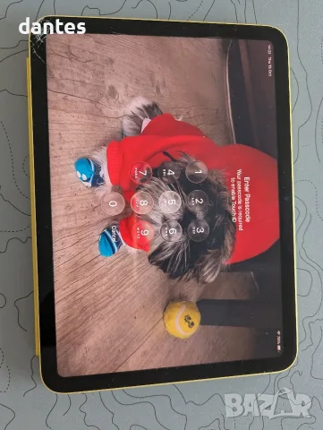 Apple iPad 10th Gen (2022) Wi-Fi 64GB Yellow — за части или ремонт (пукнато стъкло)
