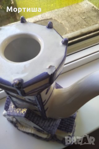 Колекционерски холандски порцеланов чайник , снимка 5 - Декорация за дома - 29919121