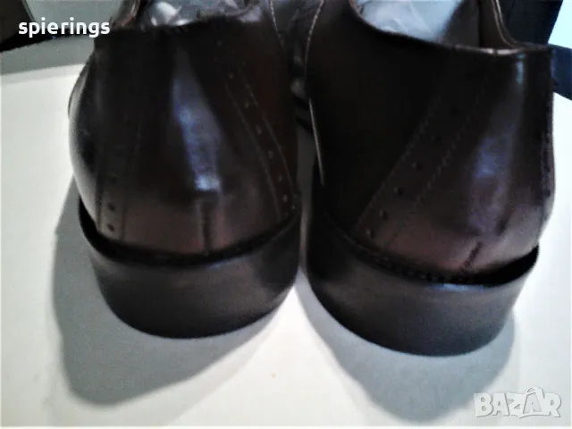 Продавам  мъжки  овувки"Bachrach" Цвят  кафяв  1 чифт размер 10 1/2 .US, снимка 9 - Официални обувки - 50200716