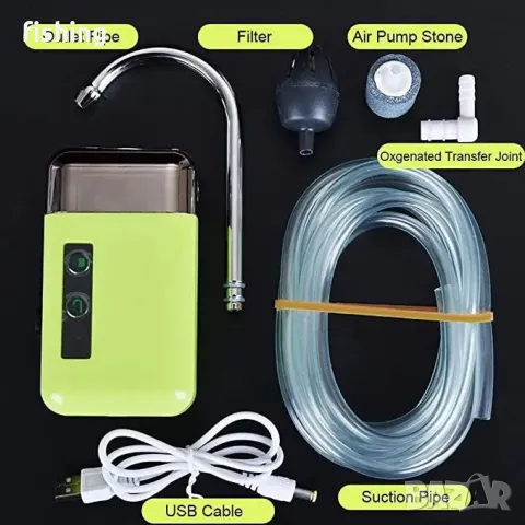 Промо Помпа за Жива Стръв или Чешма с Зарядна батерия 3 В 1, снимка 11 - Екипировка - 48855313